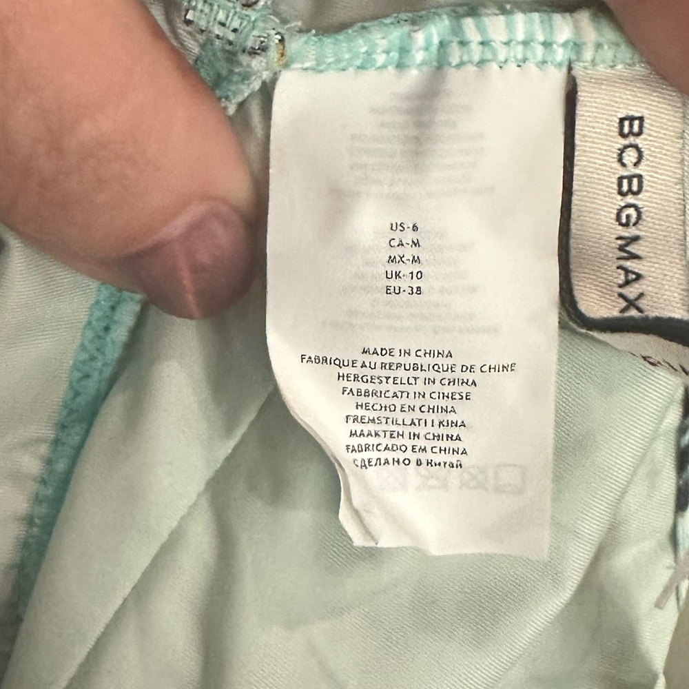 Bcbgmaxazria Bcbg Womens Herringbone Plunge One-Piece Multi Size 6 - Picture 5 of 5